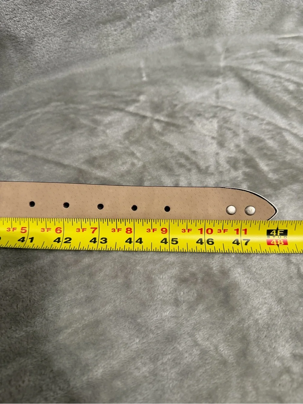 Western Brown Faux Leather Belt-Studded, Silver Buckle